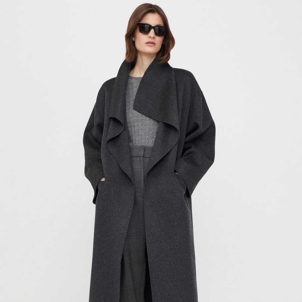 Toteme signature cashmere coat grey xxs